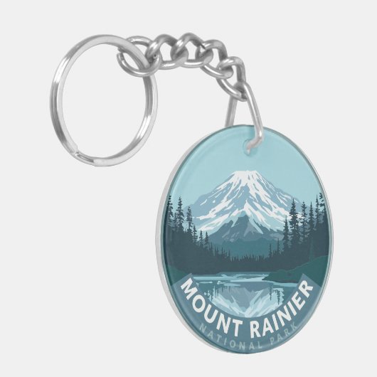 Nationaal park Mount Rainier Sleutelhanger (Voorkant Links)