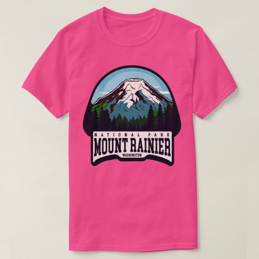Nationaal park Mount Rainier T-shirt (Design voorkant)