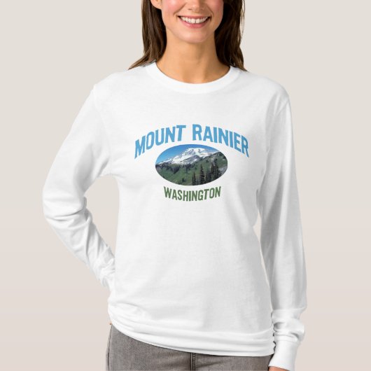 Nationaal park Mount Rainier T-shirt (Voorkant)