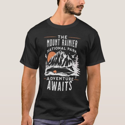 Nationaal park Mount Rainier T-shirt (Voorkant)