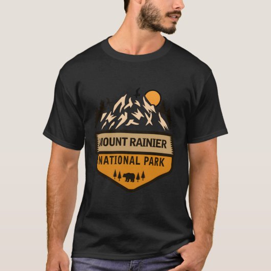 Nationaal park Mount Rainier T-shirt (Voorkant)