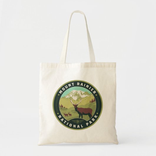 Nationaal park Mount Rainier Tote Bag (Voorkant)