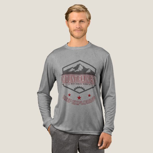 Nationaal park Mount Rainier Tri-Blend Shirt (Voorkant)