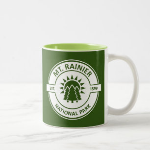 Nationaal park Mount Rainier Tweekleurige Koffiemok