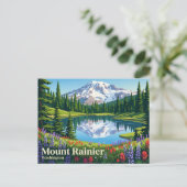 Nationaal park Mount Rainier VS Briefkaart (Staand voorkant)