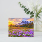 Nationaal park Mount Rainier, Washington Briefkaart (Staand voorkant)