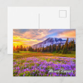 Nationaal park Mount Rainier, Washington Briefkaart (Voorkant / Achterkant)