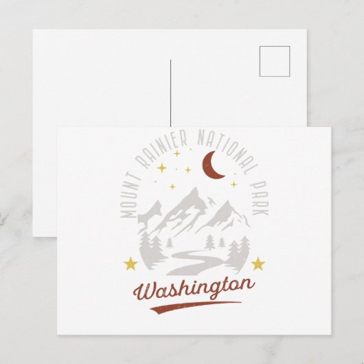 nationaal park Mount Rainier Washington Briefkaart (Voorkant / Achterkant)
