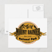 Nationaal park Mount Rainier, Washington Briefkaart (Voorkant / Achterkant)