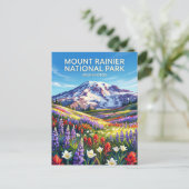 Nationaal park Mount Rainier Washington Briefkaart (Staand voorkant)