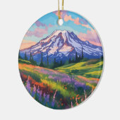 Nationaal park Mount Rainier Washington Keramisch Ornament (Links)