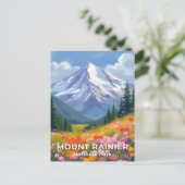 Nationaal park Mount Rainier | Washington Travel Briefkaart (Staand voorkant)