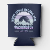 Nationaal park Mount Rainier Washington USA Retro Blikjeskoeler (Voorkant)