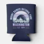 Nationaal park Mount Rainier Washington USA Retro Blikjeskoeler (Achterkant)