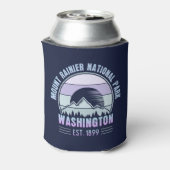 Nationaal park Mount Rainier Washington USA Retro Blikjeskoeler (Blikje Achterkant)