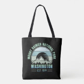 Nationaal park Mount Rainier Washington USA Retro Tote Bag (Achterkant)