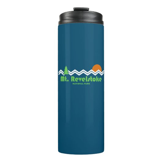 Nationaal park Mount Revelstoke Retro Thermosbeker (Voorkant)