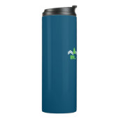 Nationaal park Mount Revelstoke Retro Thermosbeker (Gedraaid links)