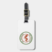 Nationaal park Mt. Rainier Bagagelabel (Voorkant verticaal)