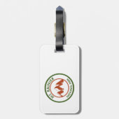 Nationaal park Mt. Rainier Bagagelabel (Achterkant verticaal)