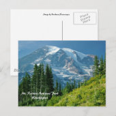 Nationaal park Mt. Rainier Briefkaart (Voorkant / Achterkant)