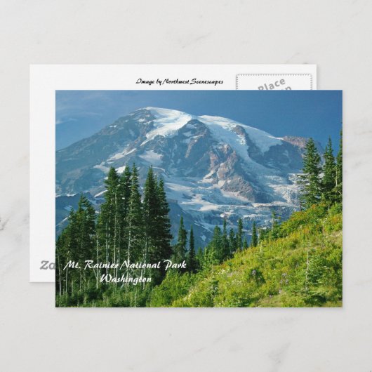 Nationaal park Mt. Rainier Briefkaart (Voorkant / Achterkant)