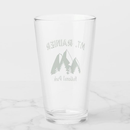 Nationaal park Mt. Rainier Glas (Achterkant)