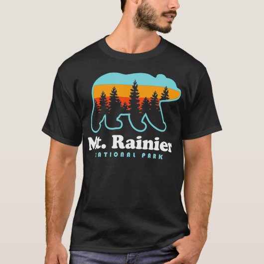 Nationaal park Mt Rainier Hikes Washington Beer T-shirt (Voorkant)