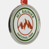 Nationaal park Mt. Rainier Metalen Ornament (Rechts)