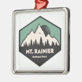 Nationaal park Mt. Rainier Metalen Ornament (Links)