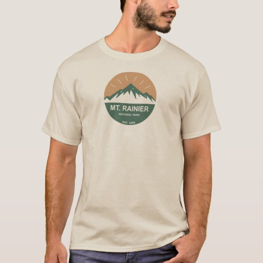 Nationaal park Mt. Rainier T-shirt (Voorkant)