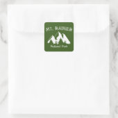 Nationaal park Mt. Rainier Vierkante Sticker (Tas)