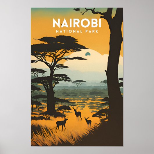 Nationaal park Nairobi Poster (Voorkant)