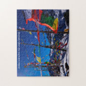Nationaal Park Nepal Langtang. Jigzaag Puzzle Legpuzzel (Verticaal)