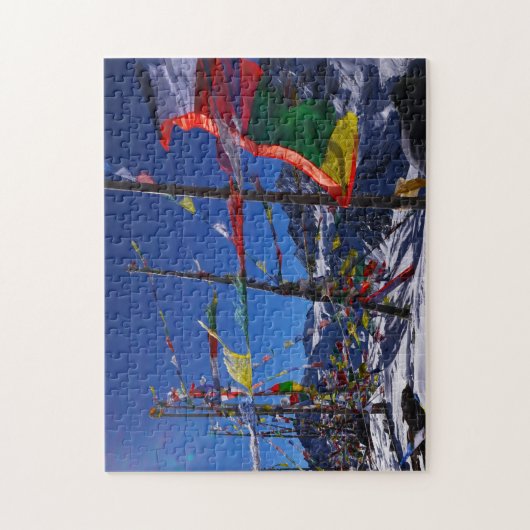 Nationaal Park Nepal Langtang. Legpuzzel (Verticaal)