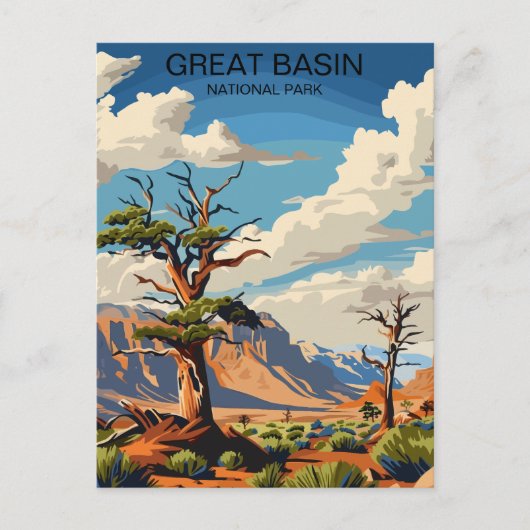 Nationaal park Nevada Briefkaart (Voorkant)