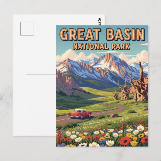  nationaal park Nevada Briefkaart (Voorkant / Achterkant)