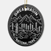 Nationaal park Nevada  monoline Keramisch Ornament (Links)