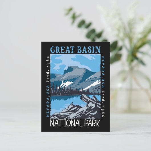 Nationaal park Nevada Retro verhit Briefkaart (Staand voorkant)