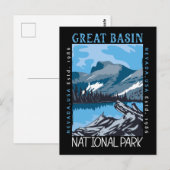 Nationaal park Nevada Retro verhit Briefkaart (Voorkant / Achterkant)