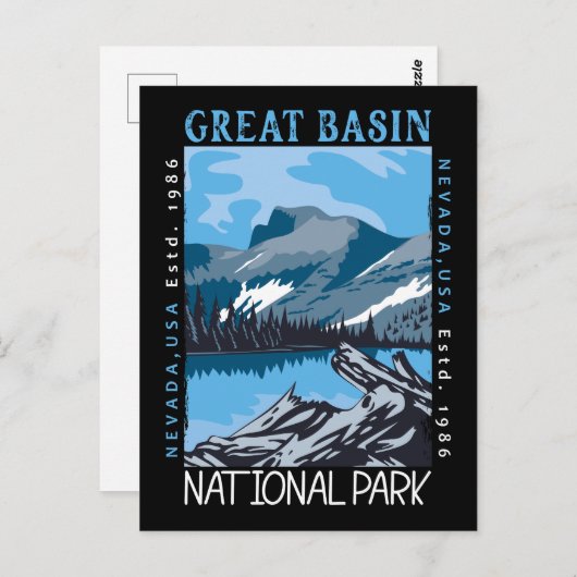 Nationaal park Nevada Retro verhit Briefkaart (Voorkant / Achterkant)