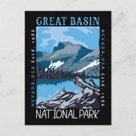 Nationaal park Nevada Retro verhit Briefkaart