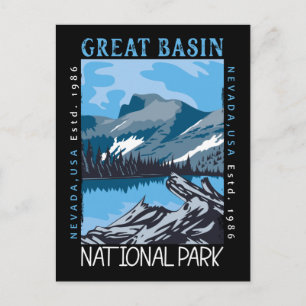 Nationaal park Nevada Retro verhit Briefkaart