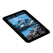 Nationaal park Nevada Retro verhit Magneet (Rechterzijde)