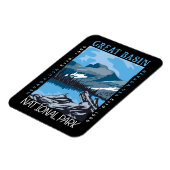 Nationaal park Nevada Retro verhit Magneet (Linkerzijde)