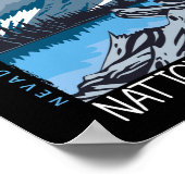 Nationaal park Nevada Retro verhit Poster (Hoek)