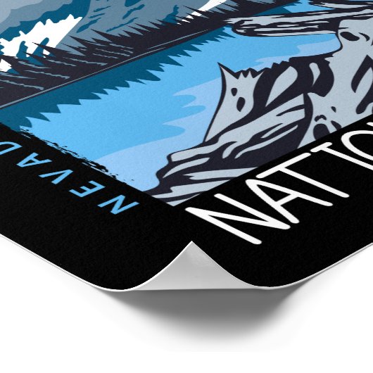 Nationaal park Nevada Retro verhit Poster (Hoek)