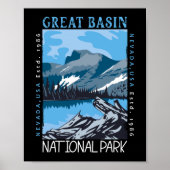 Nationaal park Nevada Retro verhit Poster (Voorkant)