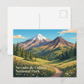 Nationaal park Nevado de Colima Mexico Briefkaart (Voorkant / Achterkant)