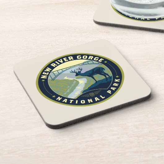Nationaal Park New River Gorge Bier Onderzetter (Linkerzijde)